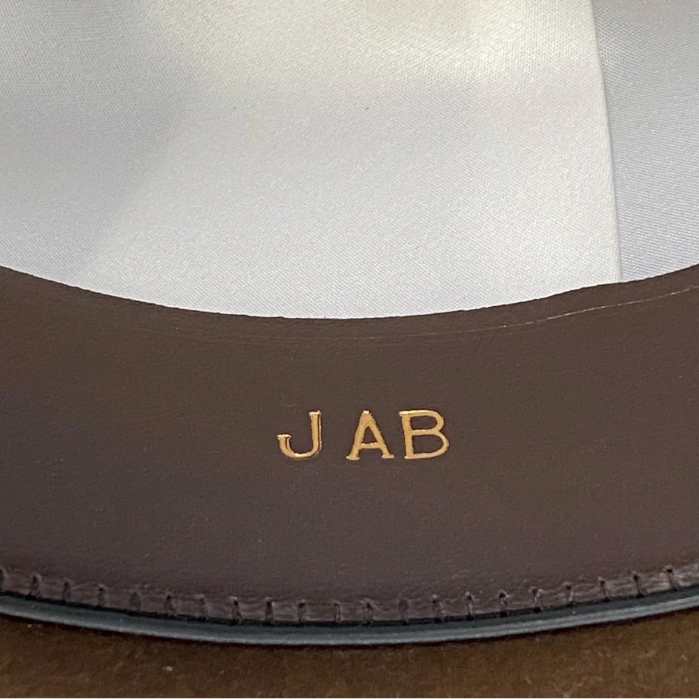 OPTIMO CHICAGO Dark Brown Bison brim hat fedora grosgrain ribbon detail - Picture 10 of 14